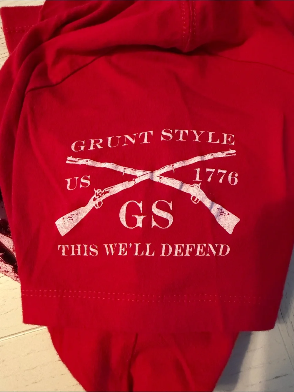 Grunt Style Women’s American Flag R.E.D. Graphic Tee